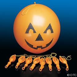 Jack-O-Lantern Punch Balls