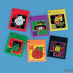 Mini Halloween Slide Puzzles