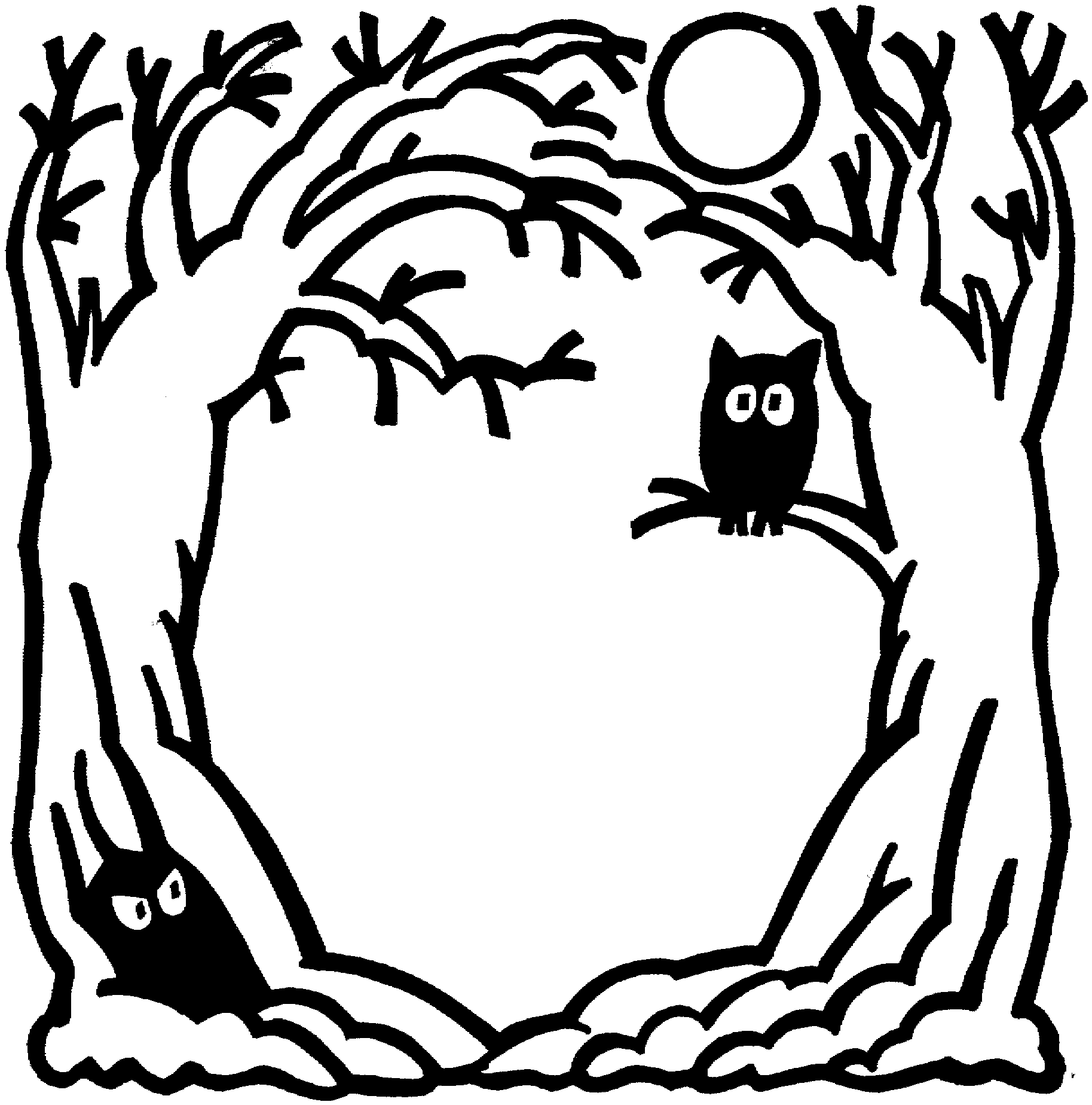 free halloween coloring clipart - photo #40