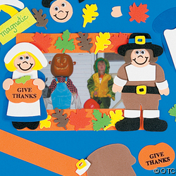 Give Thanks Foam Photo Magnet