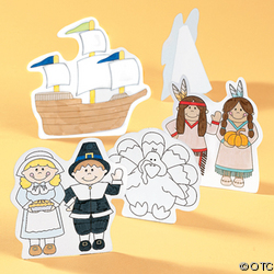 Color-Your-Own Thanksgiving Play Set