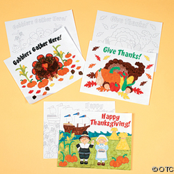 Color-Your-Own Thanksgiving Placemats